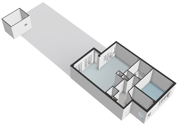 Floorplan - Paramariboplein 39H, 1058 AP Amsterdam